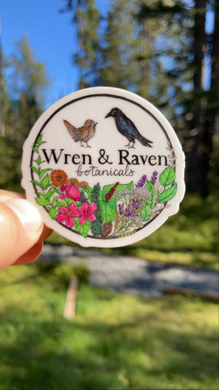 Wren & Raven Sticker